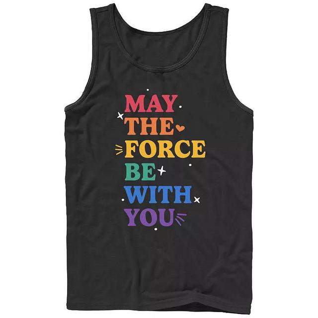 Mens Star Wars May The For Be With You Pride Graphic Tank Product Image