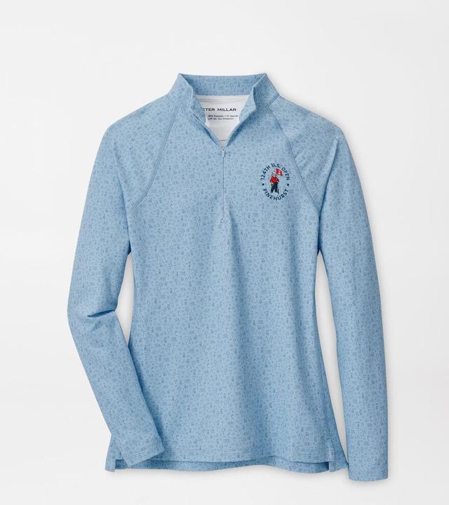 Peter Millar 124th U.S. Open Womens Perth Performance Pullover | Color: Cottage Blue | Size: XL Product Image