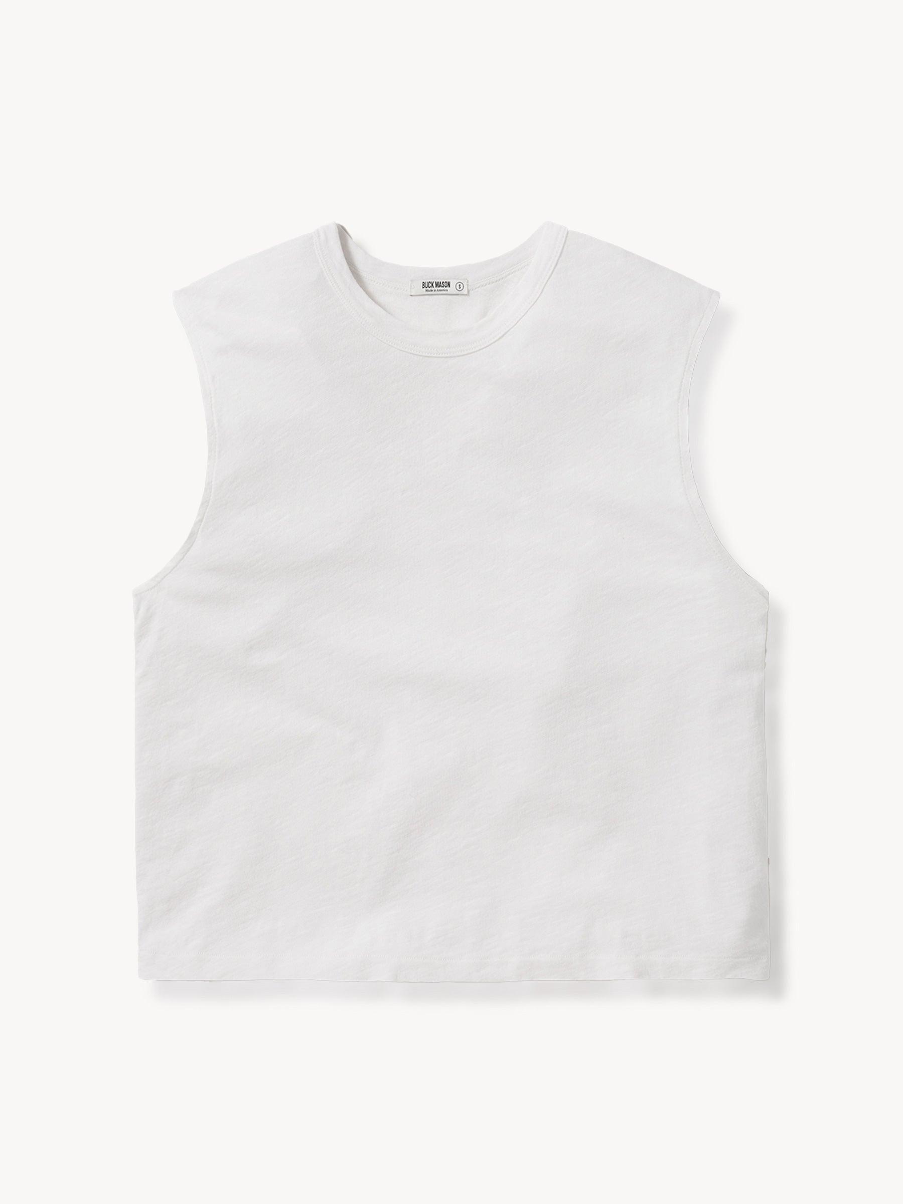 White Slub Muscle Tank product image