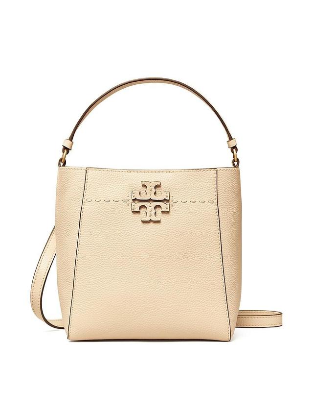 Tory Burch McGraw Small Leather Bucket Bag Product Image