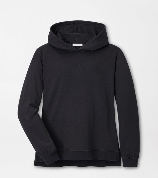 Peter Millar Womens Lava Wash Relaxed Hoodie | Color: Black | Size: XS Product Image