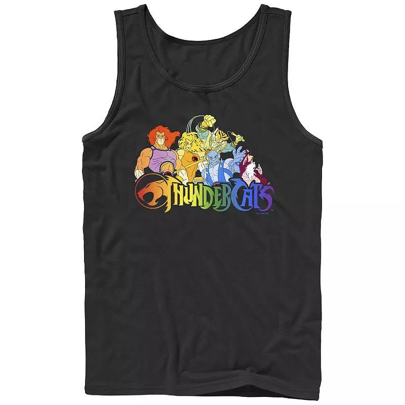 Mens Thundercats Rainbow Logo Pride Graphic Tank Top Product Image