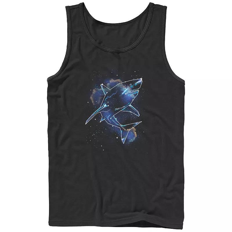 Mens Shark Galaxy Graphic Tank Product Image