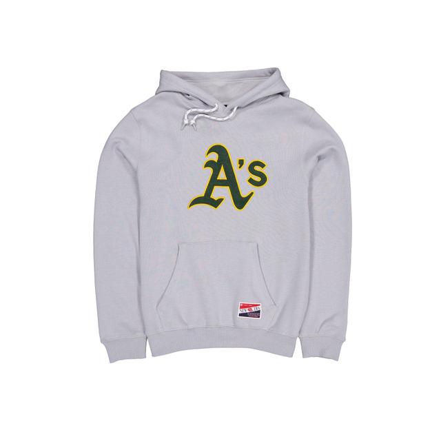 Oakland Athletics Throwback Gray Hoodie Male Product Image