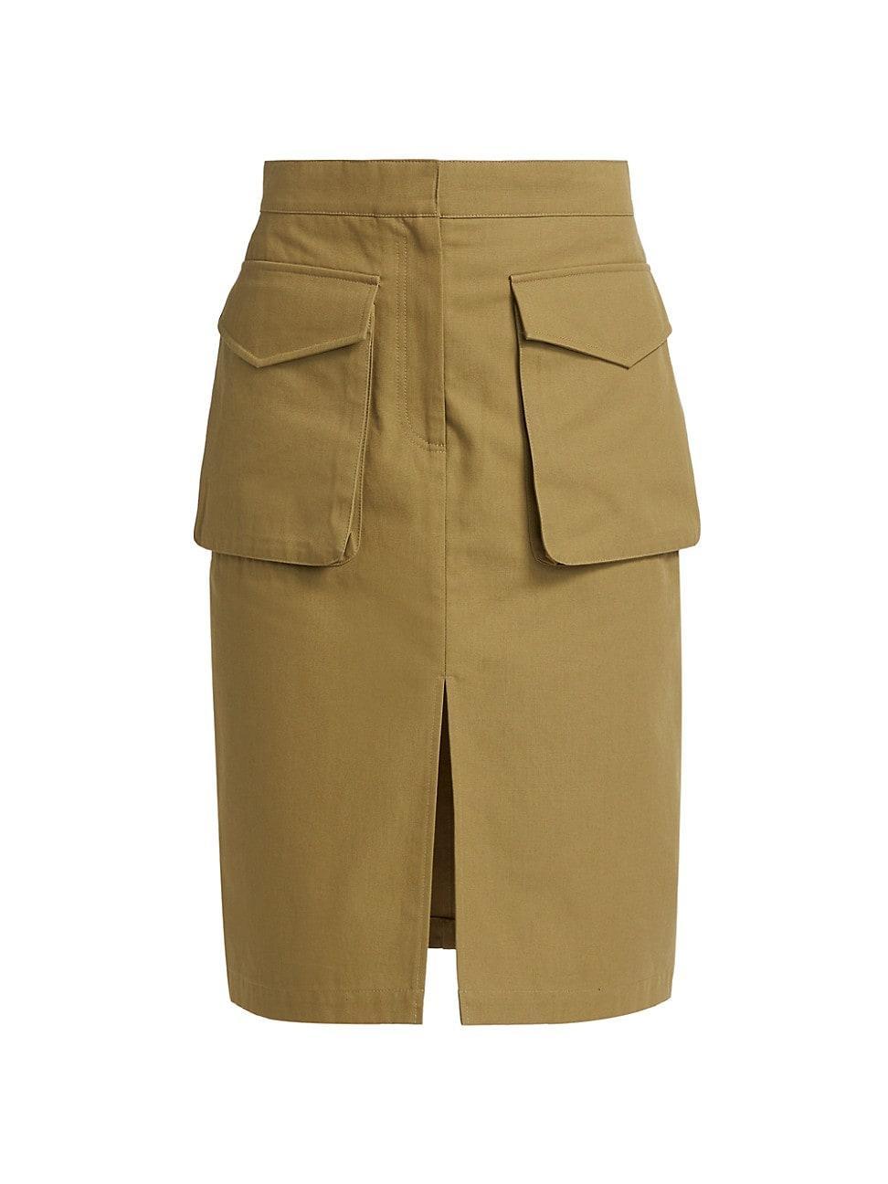 Womens Workwear Cotton Utility Skirt Product Image