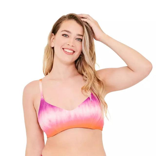 Womens Freshwater Sunrise Tie Dye Underwire Bralette Bikini Top Product Image