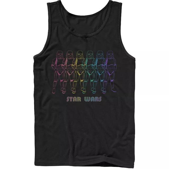 Mens Star Wars Pride Rainbow Stormtroopers Line Up Tank Product Image