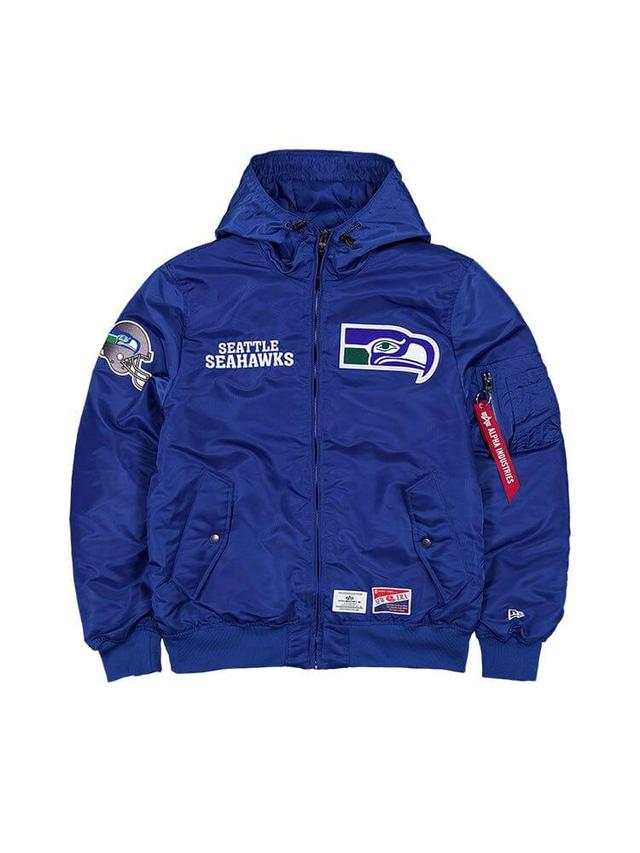 SEATTLE SEAHAWKS X ALPHA X NEW ERA L-2B BOMBER JACKET Product Image