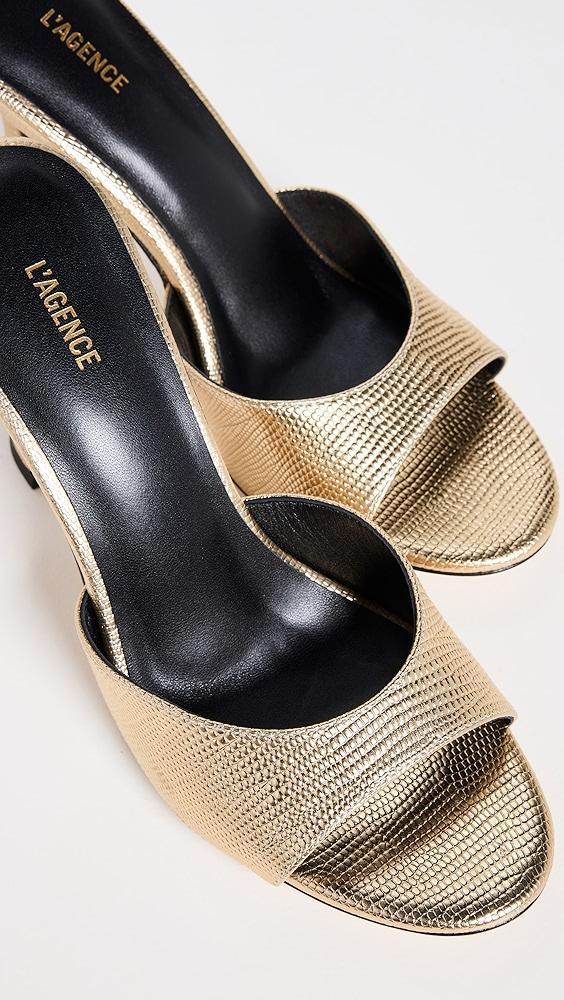 L'AGENCE Avery Peep Toe Mules | Shopbop Product Image