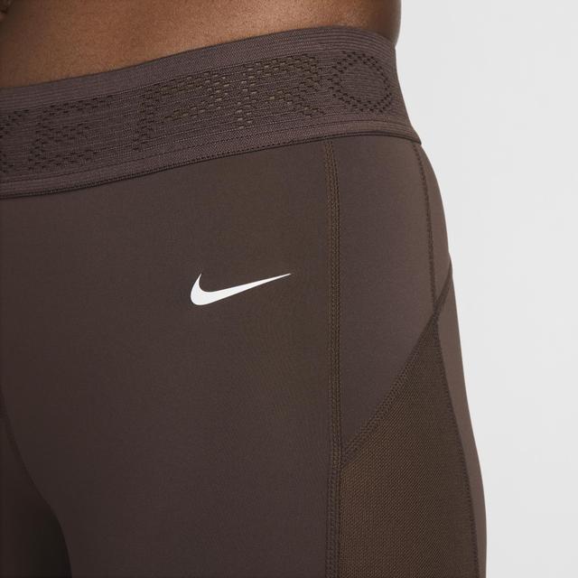 Womens Nike Pro Mid-Rise 7/8 Mesh-Paneled Leggings Product Image