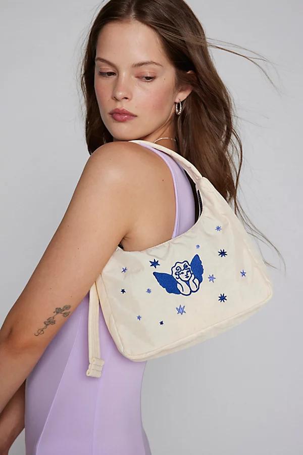 BAGGU UO Exclusive Cherub Embroidered Mini Nylon Shoulder Bag Womens at Urban Outfitters Product Image