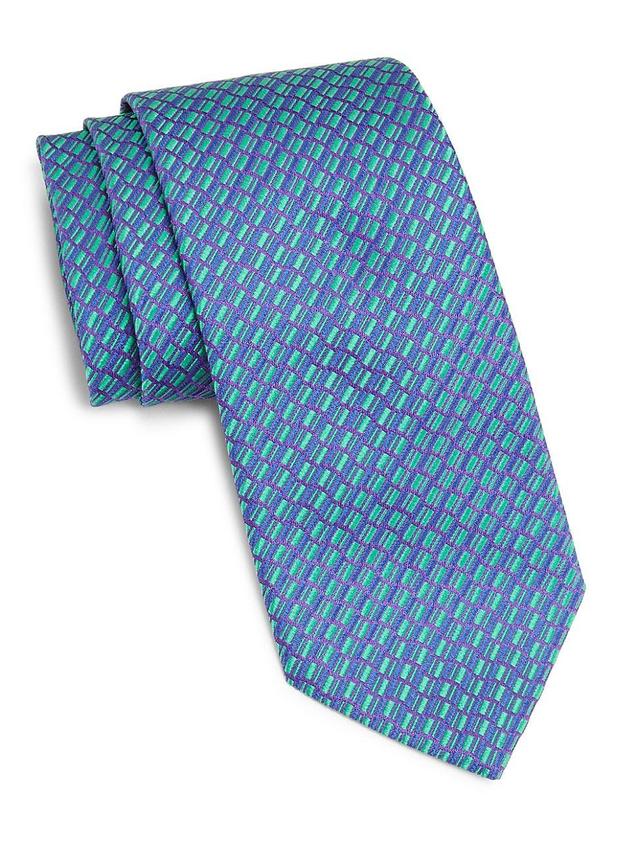 Mens Diagonal Railroad Silk Tie Product Image