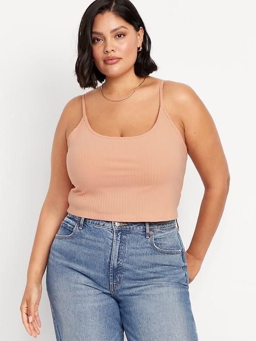 Fitted Ultra-Crop Ribbed Cami Product Image