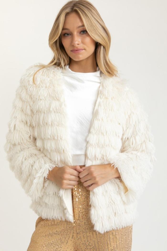 Faux Shag Jacket Product Image