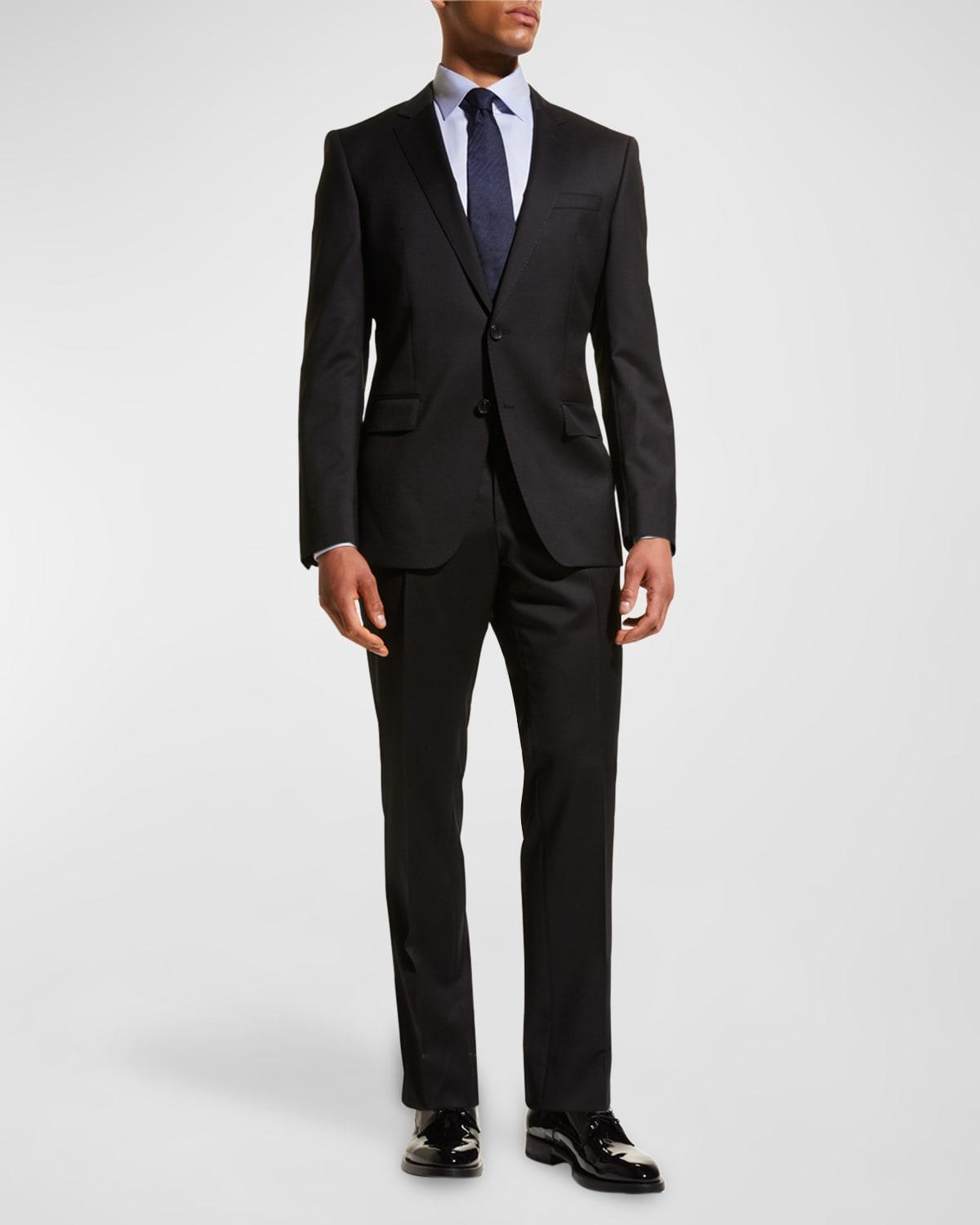 BOSS Genius Trim Fit Solid Wool Suit Product Image