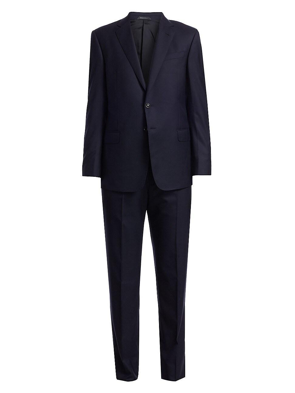 Mens Single-Breasted Wool Suit Product Image