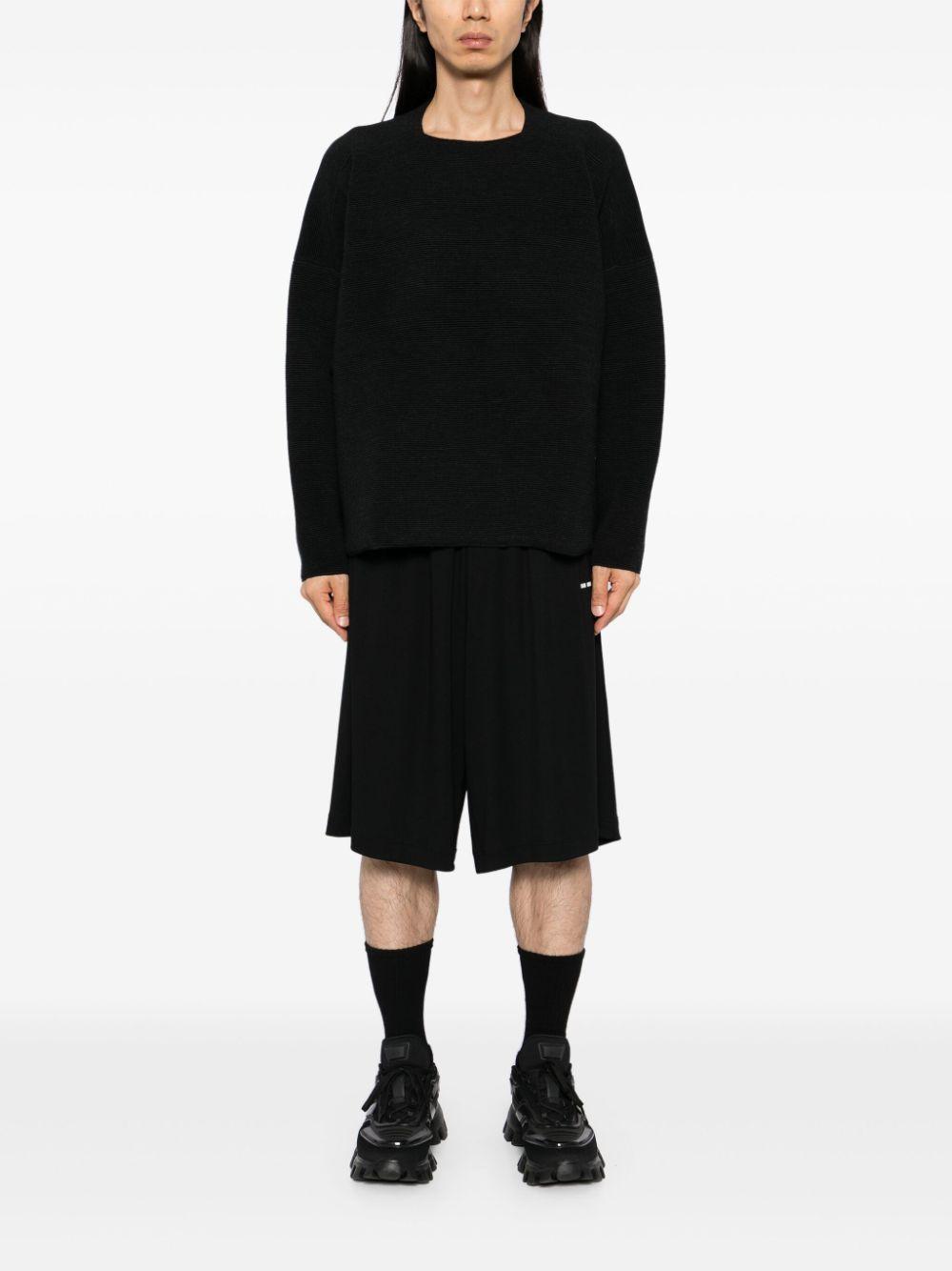 FEAR OF GOD Ottoman Straight Neck Jumper In Black Product Image