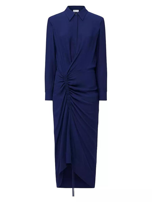 Bianca Long Sleeve Draped Shirt Dress Product Image