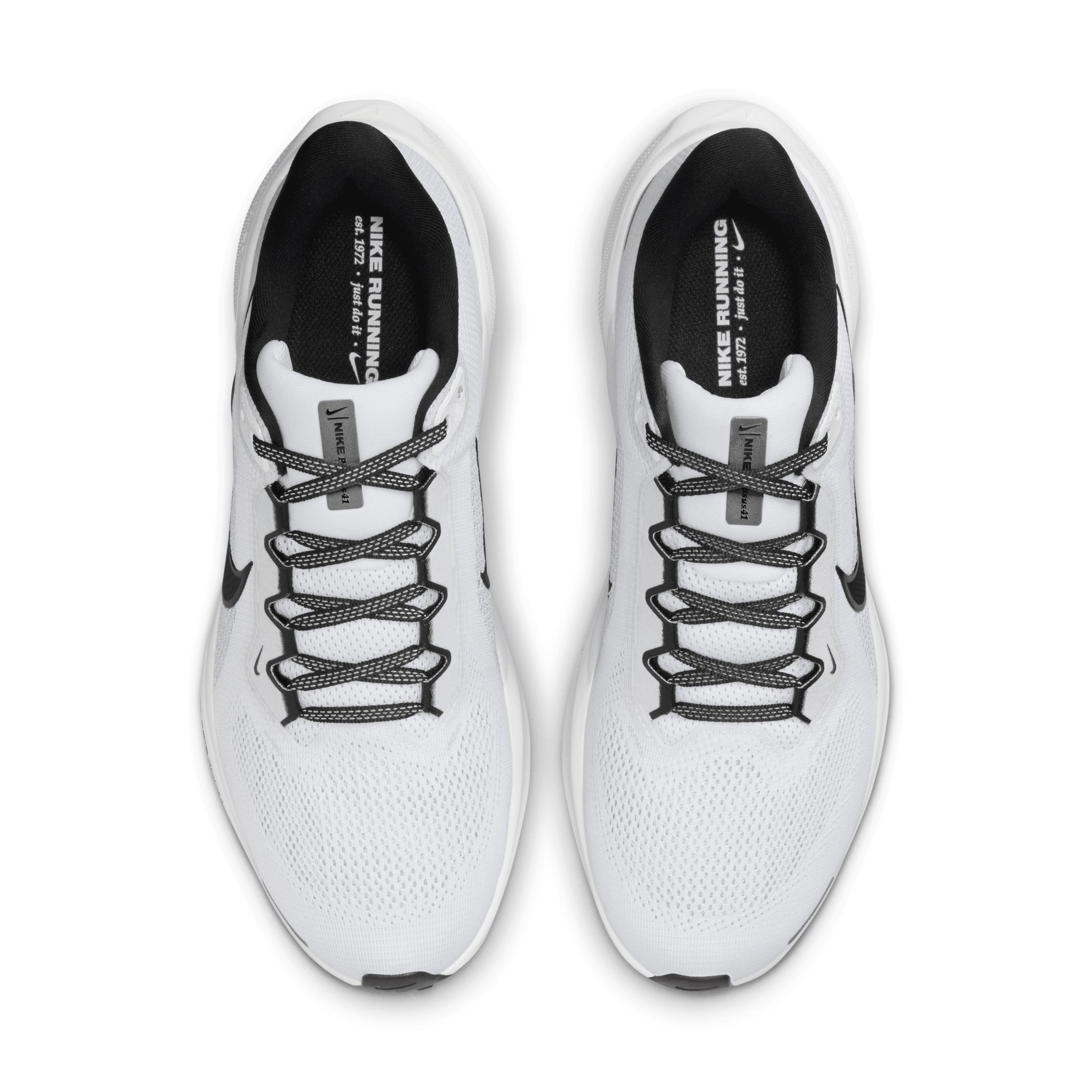 Nike Mens Nike Air Zoom Pegasus 41 - Mens Running Shoes White/Black Product Image