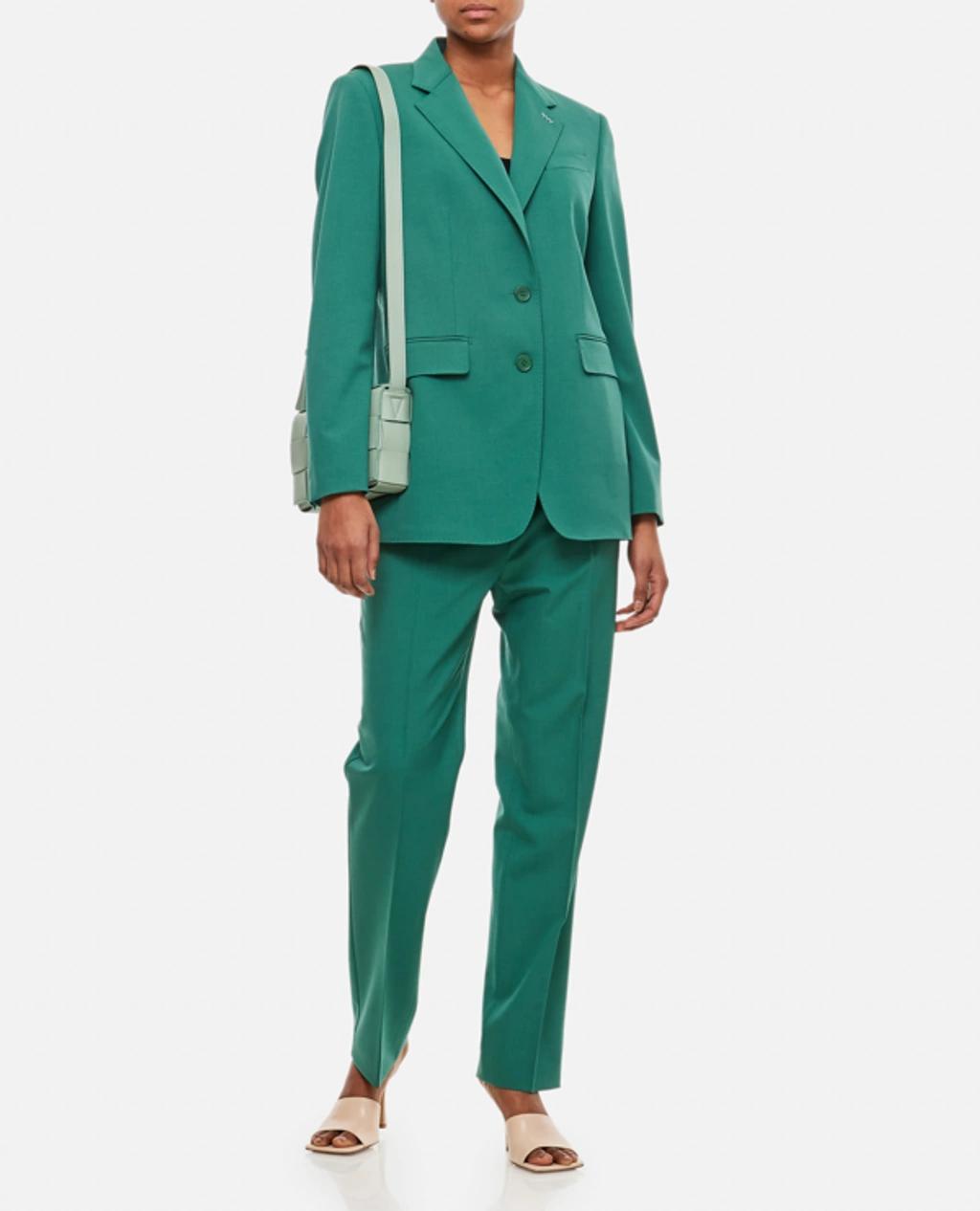 MAX MARA Single Breasted Wool Jacket In Green Product Image