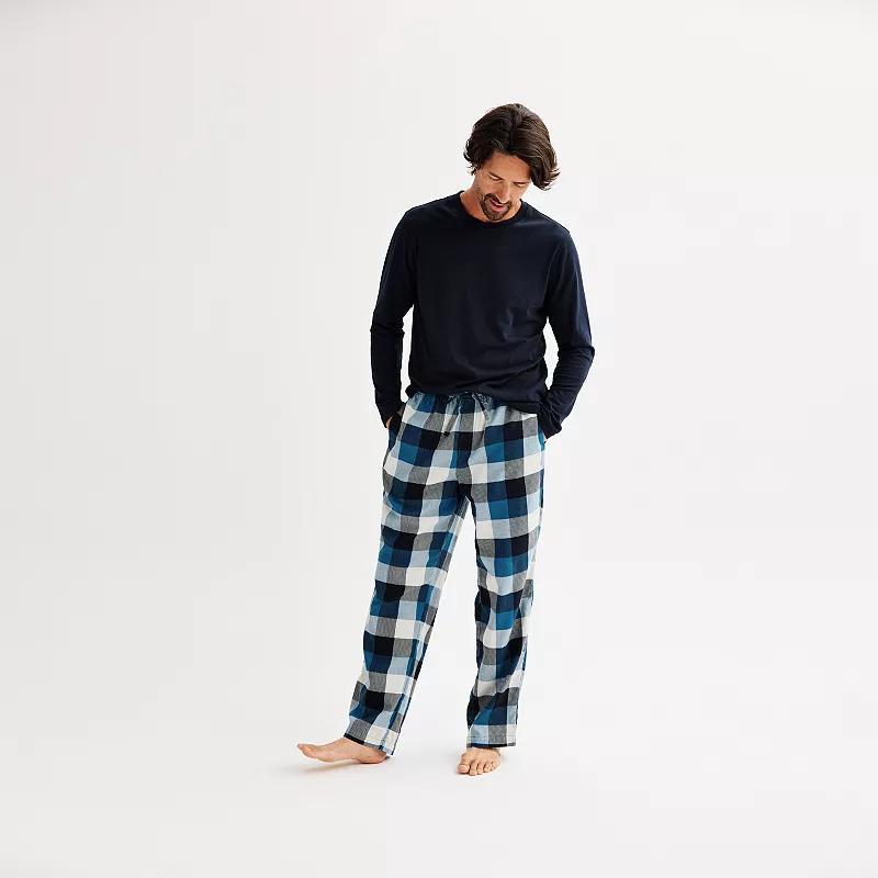 Mens Sonoma Goods For Life Long Sleeve Shirt & Flannel Pants Pajama Set Product Image