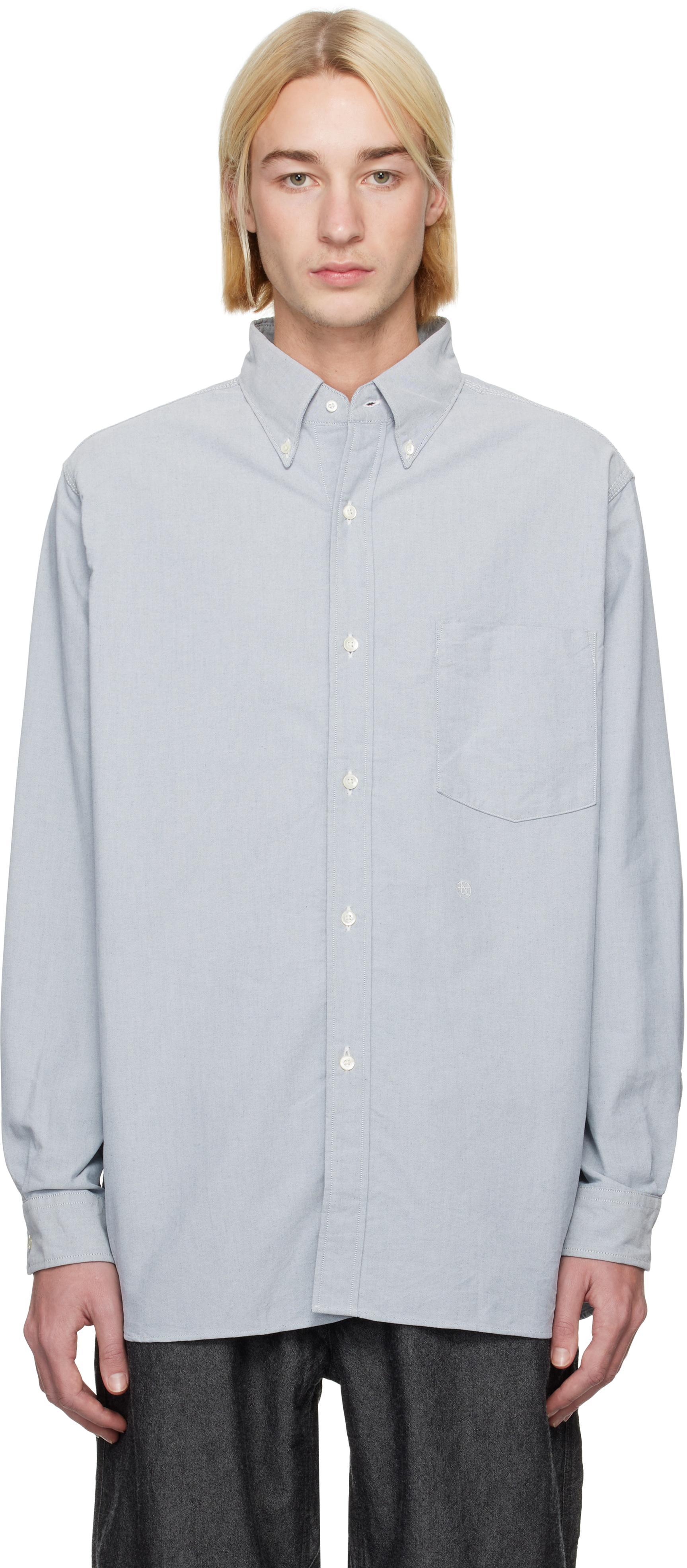 Blue Button Down Wind Shirt product image