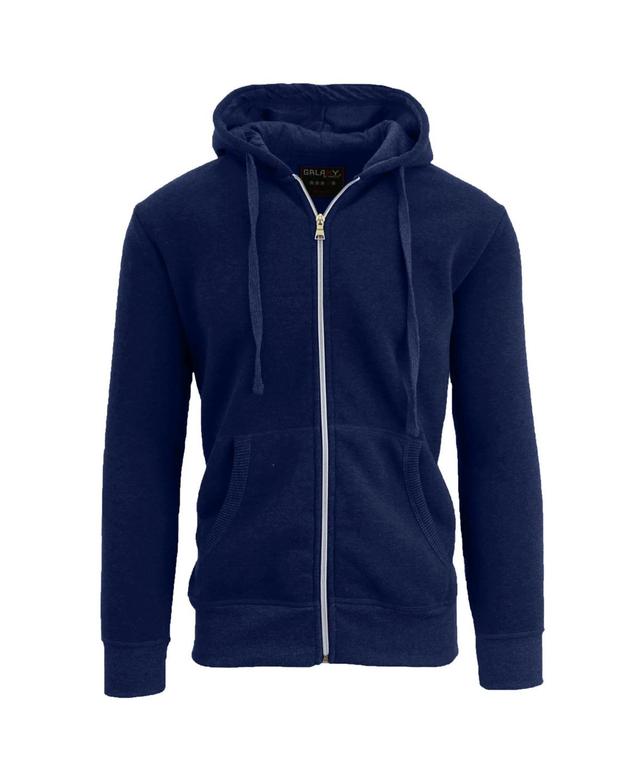 Galaxy By Harvic Mens Full Zip Fleece Hooded Sweatshirt Product Image