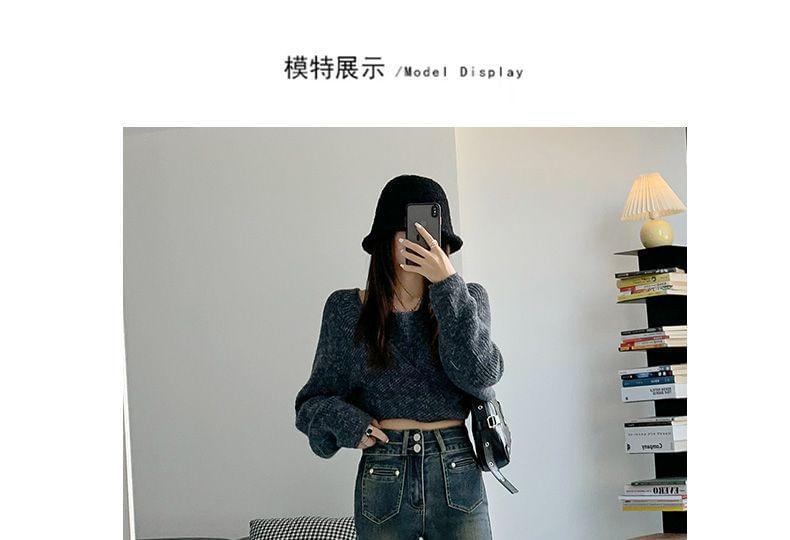 High Waist Fleece-Lined Skinny Jeans Product Image