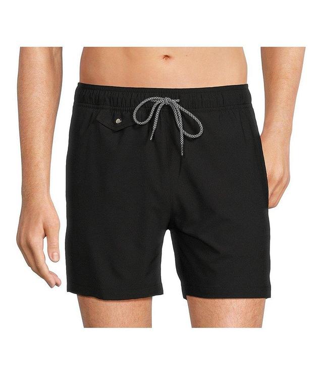 Murano Solid 5#double; Inseam Swim Trunks Product Image