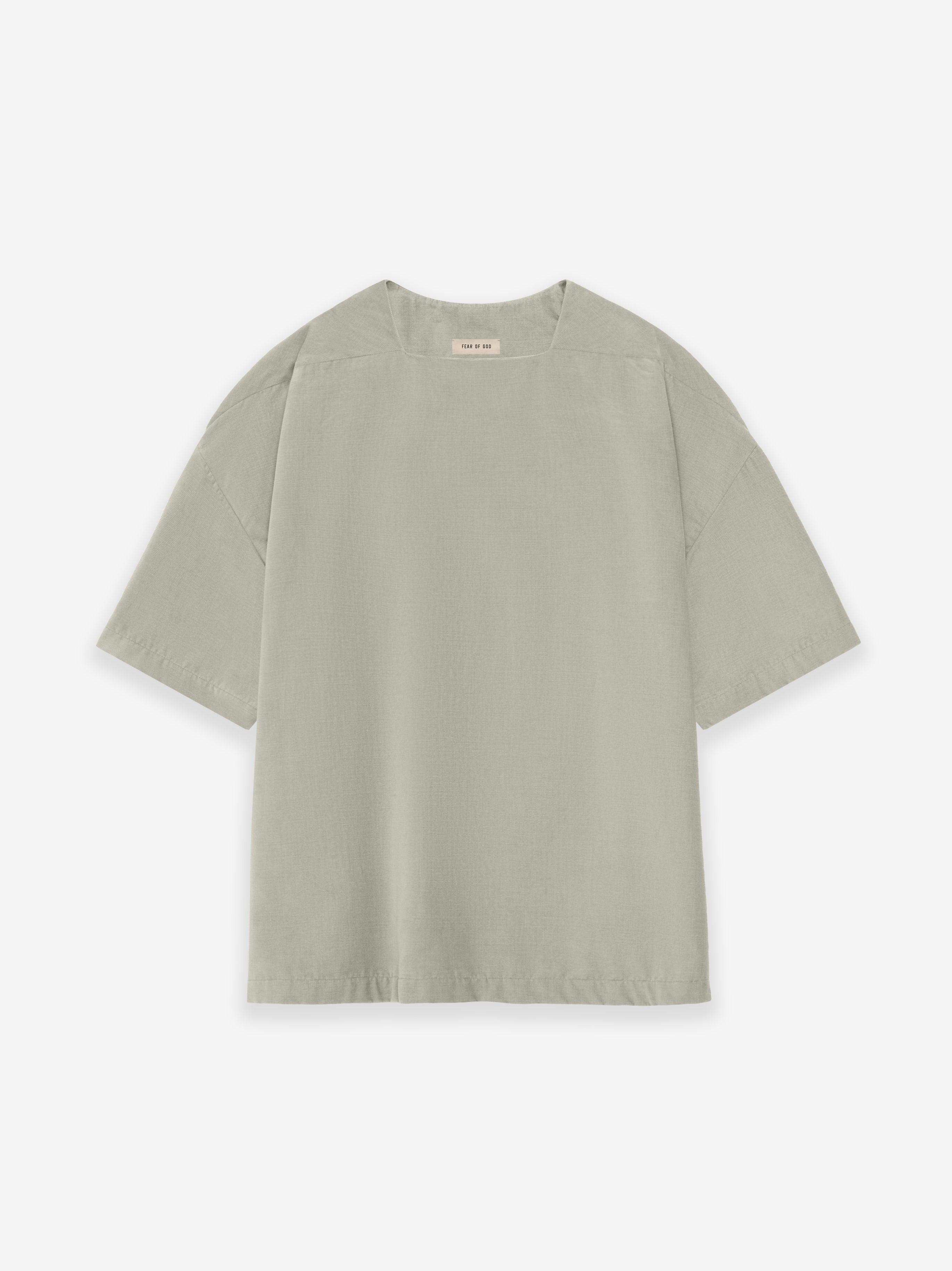 Corduroy Straight Neck Tee Male Product Image