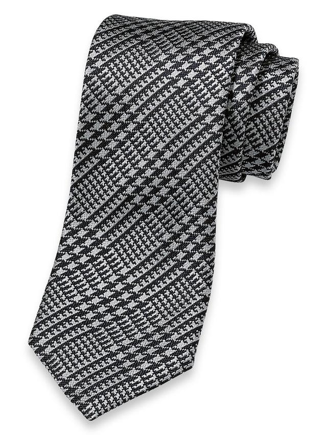 Plaid Woven Silk Tie Product Image