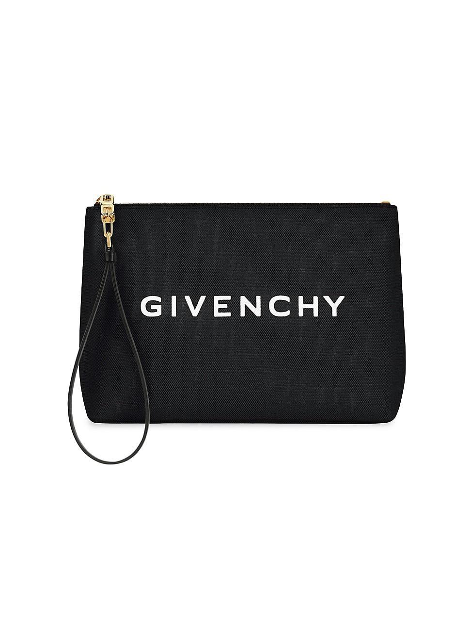 Givenchy Logo Graphic Canvas Travel Pouch Product Image