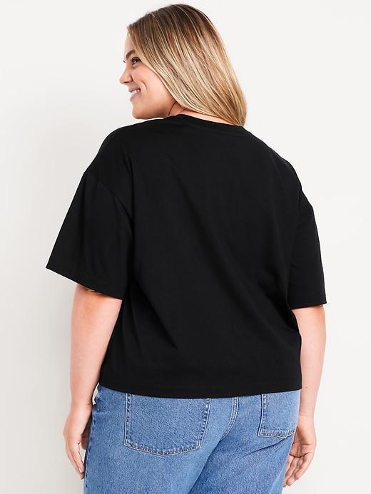 Oversized Crew-Neck Embellished T-Shirt Product Image