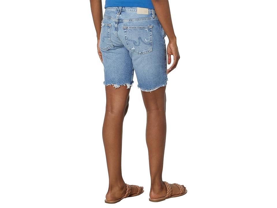 AG Nikki Ripped Denim Bermuda Shorts Product Image