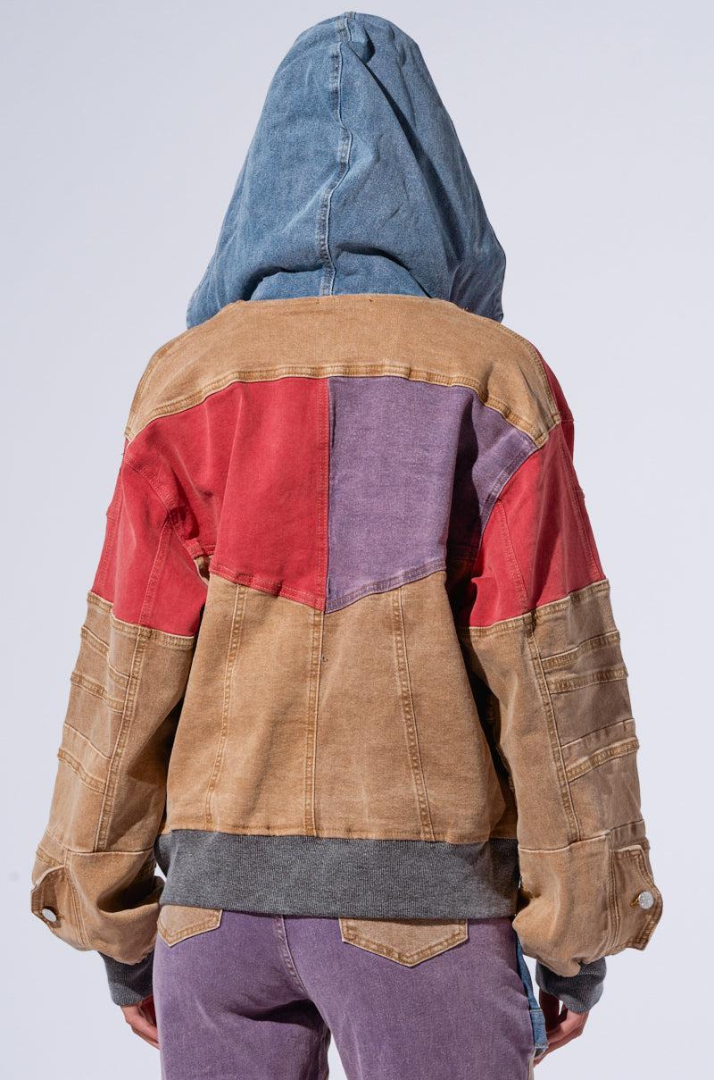 SUPERNATURAL PATCHWORK DENIM BOMBER Product Image