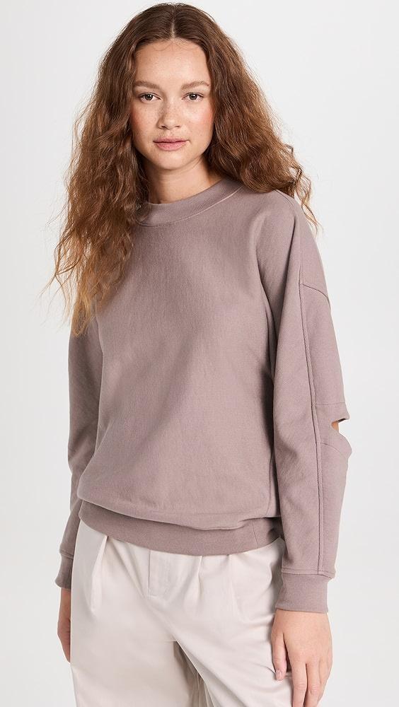 Tibi Cocoon Crew Neck Sweatshirt | Shopbop Product Image