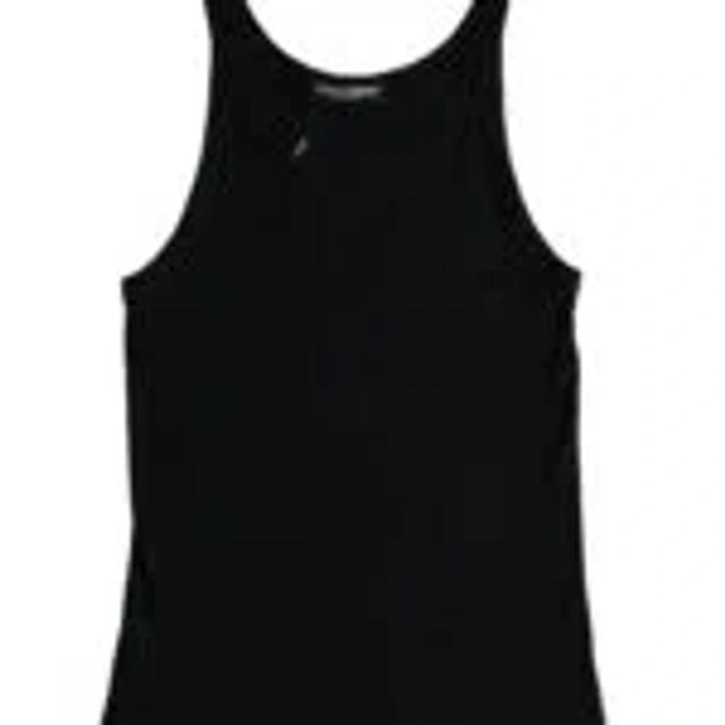 Black Tank Sleeveless Underwear Men T-shirt Product Image