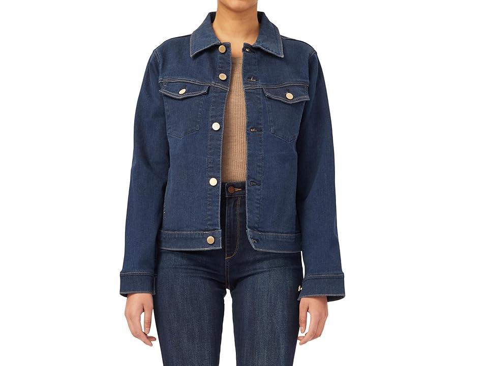 DL1961 Vika Denim Jacket (Mediterranean) Women's Vest Product Image