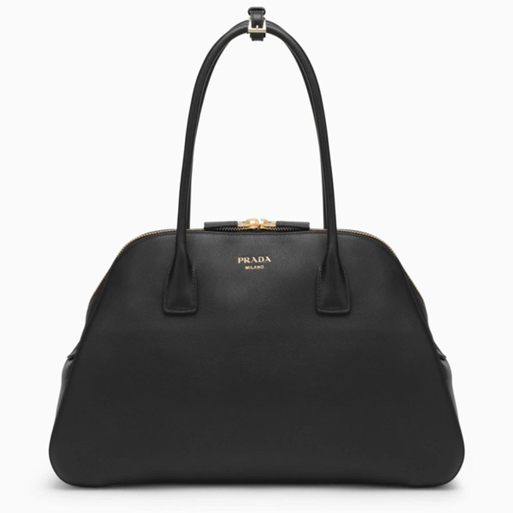 PRADA Large Black Leather Shopping Bag Product Image