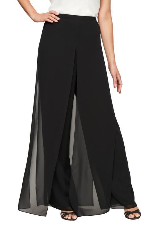 Alex Evenings Wide Leg Chiffon Pants Product Image