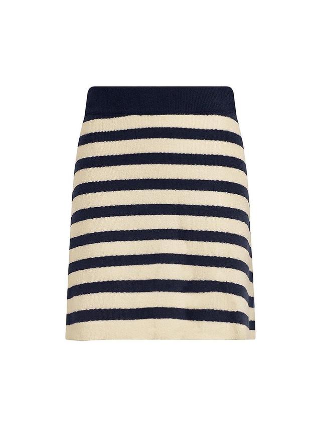 Womens The Annabel Striped Knit Miniskirt Product Image