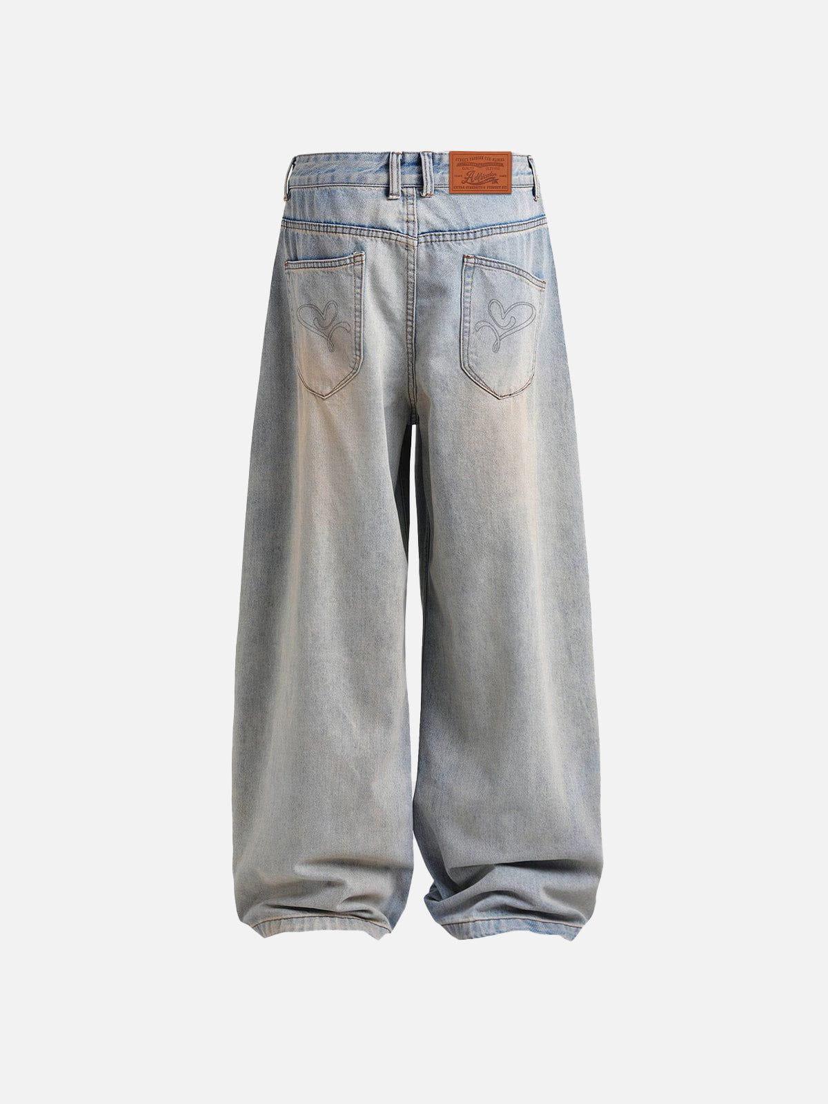 Aelfric Eden Wrinkle Washed Loose Jeans Product Image