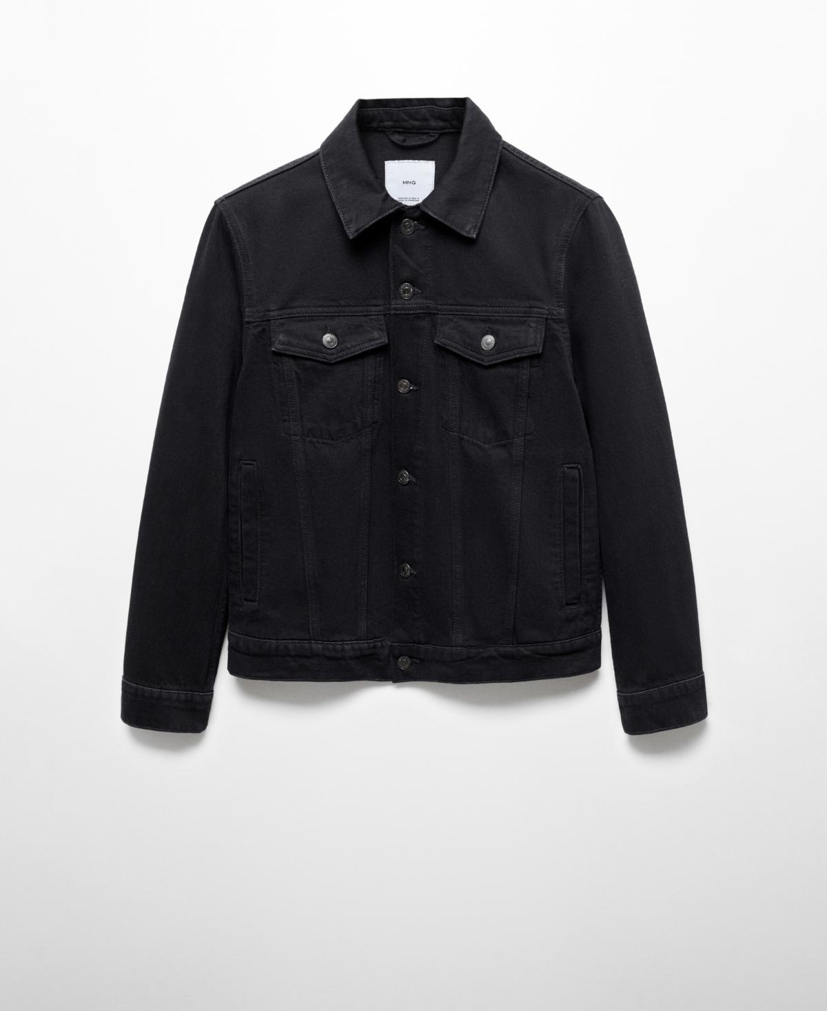 Mango Mens Pocketed Denim Jacket Product Image