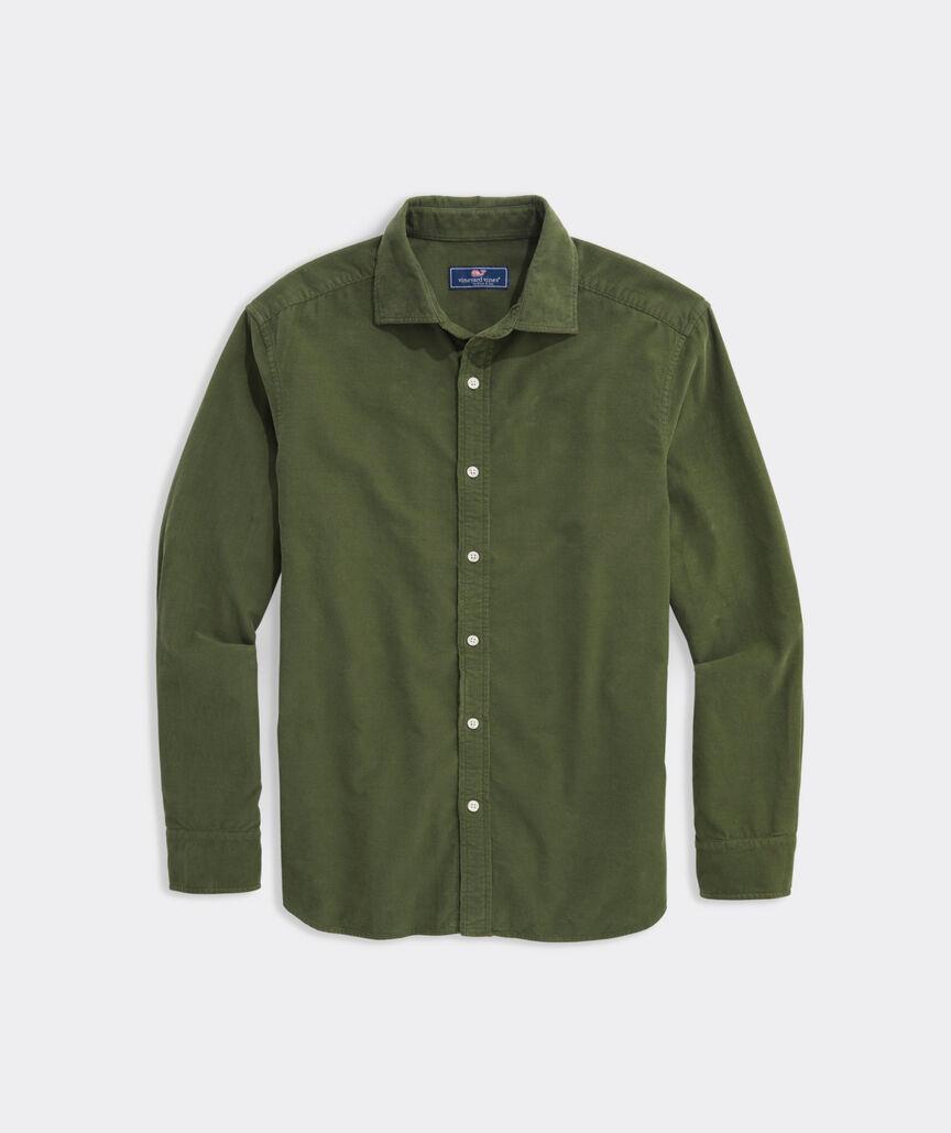 Corduroy Spread Collar Shirt Product Image