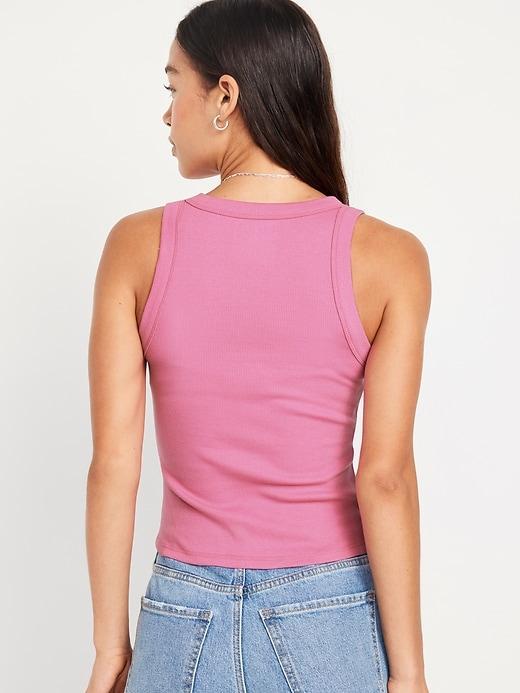 Snug Cropped Tank Top for Women Product Image