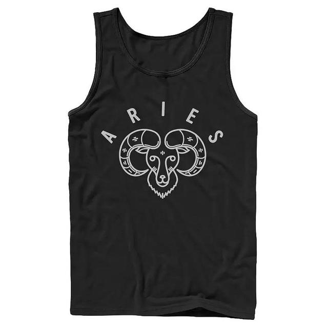 Mens Aries Simple Sketch Tank Top Product Image