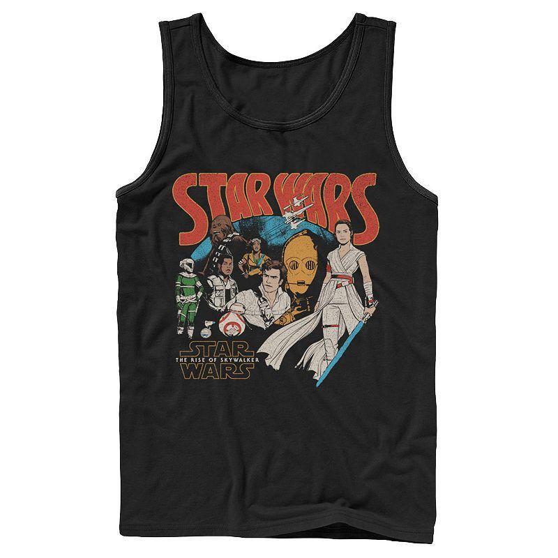 Mens Star Wars The Rise of Skywalker Retro Collage Tank Top Product Image