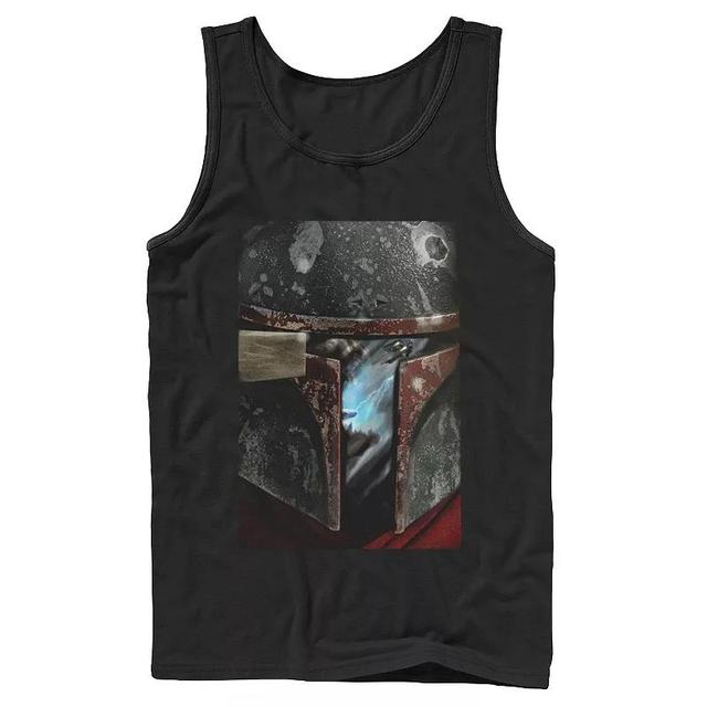 Mens Star Wars The Mandalorian Cobb Vanth Boba Fett Helmet Tank Top Product Image