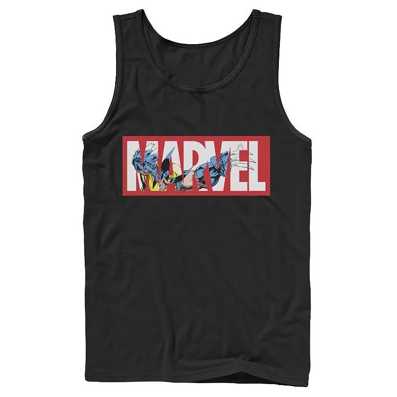 Mens Marvel X-Men Wolverine Logo Fill Tank Top, Boys Product Image