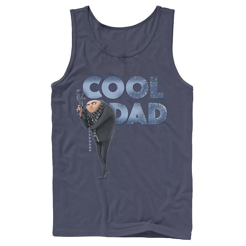 Mens Despicable Me Minions Gru Cool Dad Tank Top Blue Product Image